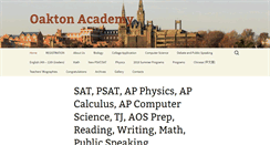 Desktop Screenshot of oaktonacademy.com